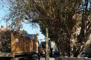 Camin de la comuna capitalina cort cables y dej sin luz a la zona Norte