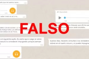 Es falso que se impugna el voto al cerrar el sobre con pegamento fuera de la vista de las autoridades de mesa