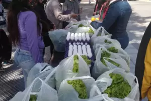 Alumnos de la Escuela Agrotcnica de Huaco aprenden a comercializar frutas y verduras