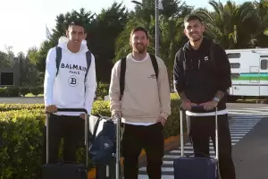 Messi lleg� al pa�s y complet� el plantel de la Selecci�n