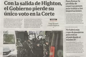 Alberto Fernndez cuestion la tapa de Clarn sobre la renuncia de Highton de Nolasco