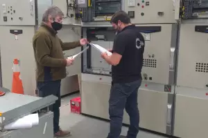 Avanzan los trabajos en la estacin transformadora de Valle Viejo