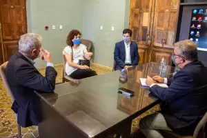Jalil recibi� a la nueva administradora de Aduanas Tinogasta