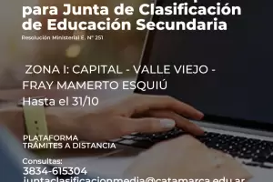 Extienden el plazo de inscripcin para Zona I hasta el 31