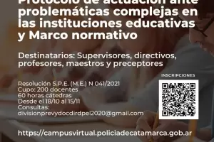 Capacitacin para docentes sobre manejo de problemticas en la institucin