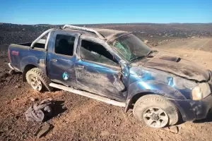 Un hombre result� herido tras un violento vuelco en Antofagasta de la Sierra