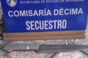 Capital: amenaz� de muerte a su pareja con una cuchilla