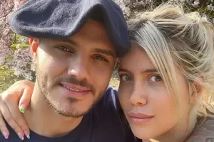 Mauro Icardi public una foto romntica con Wanda Nara: manos entrelazadas, corazn y desayuno