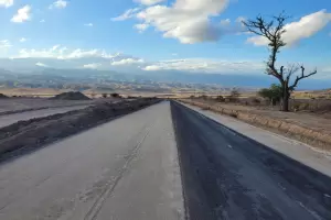 Avanza la pavimentacin de Ruta 1