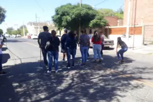 Protesta frente al Ministerio de Planificaci�n y Modernizaci�n