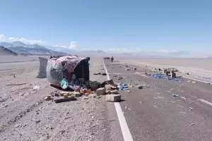 Ruta n 43: volc un rodado y falleci el acompaante del conductor