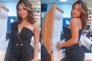 Escndalo por una modelo que pos junto al atad de su padre