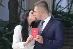 Matas Morla se cas y una hermana de Diego Maradona fue testigo