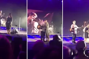 En pleno concierto, Benjam�n Amadeo anunci� que ser� pap�