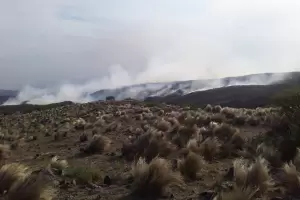 Incendio en El Cebilarcito: el fuego afect 2.043 hectreas