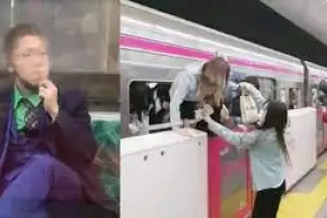 Japn: un hombre vestido de Joker apual a 17 personas en un metro