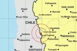 Temblaron Mendoza y Chile: registraron un sismo de 5,8 grados en la escala Richter