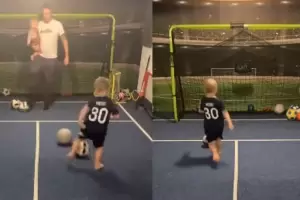 El "mini Messi" de tres aos que se viraliza en las redes