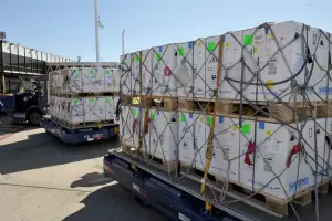 Arrib al pas un cargamento con 896.200 vacunas de Pfizer