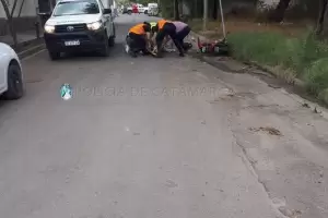 Atropell a un hombre y huy