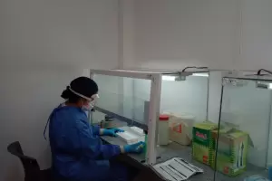 Coronavirus: instalaron un termobloque en el hospital de Andalgal�