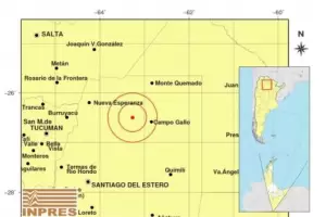 Santiago del Estero: se registr� un sismo de magnitud 5.4