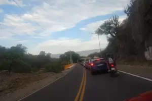 Congestionamiento vehicular y controles en la Ruta Provincial N 4