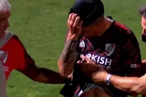 La bronca de Enzo Prez tras la lesin en su codo: Me dijeron que me olvide del campeonato