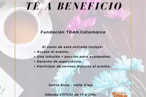 La fundacin TDAH Catamarca organiza un t a beneficio