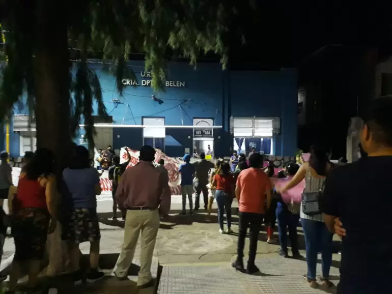 Las Barrancas Protesta contra el intendente de San Fernando Jos Normando Figueroa