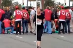 Un corredor se infart en un maratn y un mdico del SAME le salv la vida