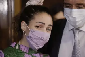 Tras declarar durante cuatro horas Thelma Fardn habl con los medios: "Estoy agotada, pero orgullosa de haber llegado hasta ac"