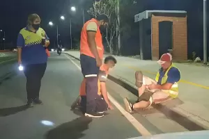 Con fe y por la salud de sus hijos, un padre lleg de rodillas a los pies de la Virgen del Valle