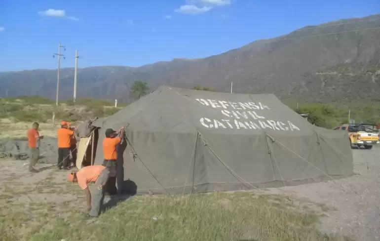 fiestas carpas defensa civil