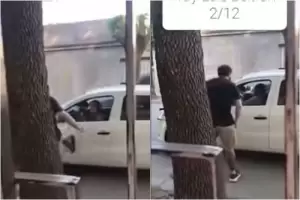 Seguridad Vial pidi a Santa Fe que le suspenda la licencia de conducir al hombre que agredi a la mujer que le choc el auto