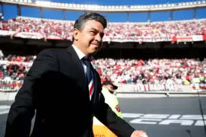 Alegra en el mundo River: Gallardo anunci que seguir un ao ms