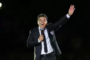 Marcelo Gallardo cant el Monumental y emocion a los hinchas de River