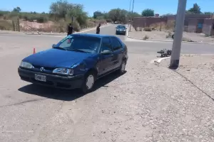 Un auto y una moto protagonizaron un choque en Fiambal