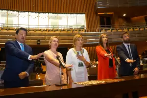 En Misiones jur una diputada usando una remera con la bandera britnica: "No recuerda todos los soldados argentinos que murieron en Malvinas?"