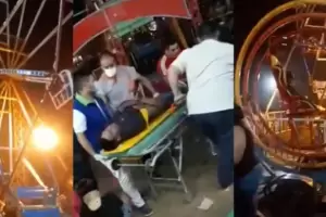 Un hombre y su hijo cayeron al vaco tras el desprendimiento de un asiento de la vuelta al mundo