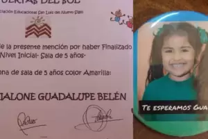 La mam de Guadalupe Lucero, la nia desaparecida hace seis meses, escribi un mensaje desgarrador tras recibir el diploma del jardn