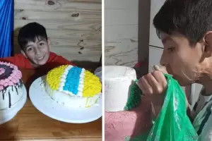 Joaqun Nahuel comparti galletitas en su colegio: "No tengo amigos, pero llevo igual"