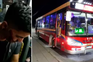Dos ladrones se subieron a un colectivo y atacaron con fajas al chofer para robarle la mochila