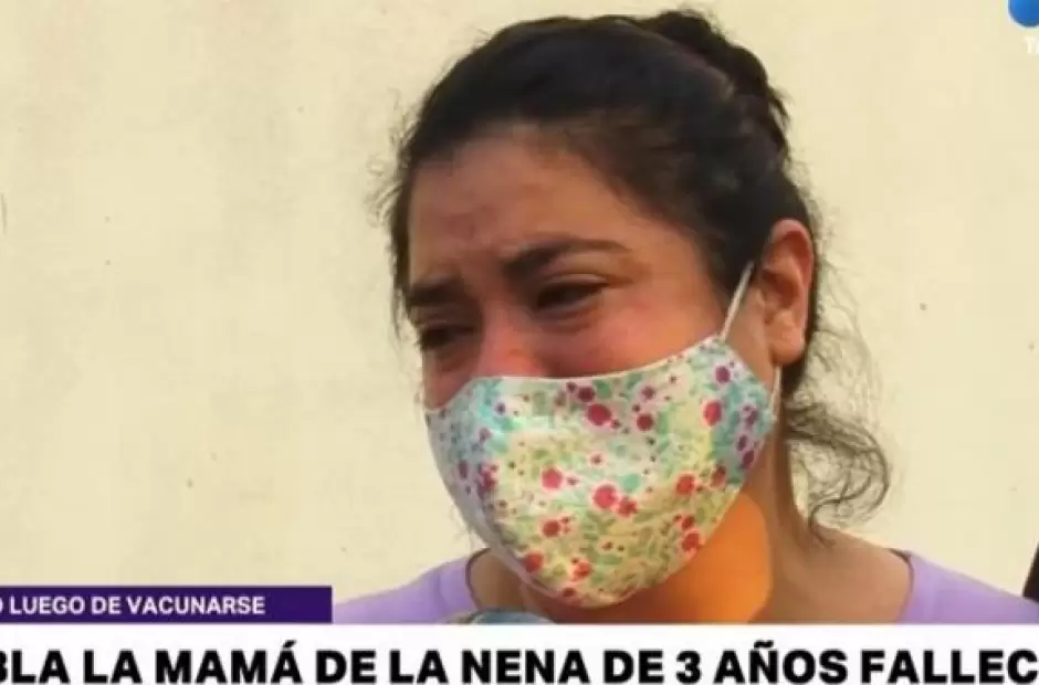 La madre de la menor fallecida