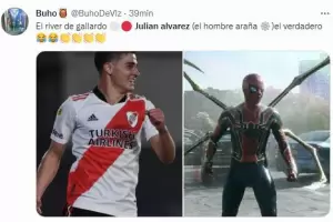 La araa que pica: Julin lvarez se adue de los memes por la coronacin de River Plate ante Coln