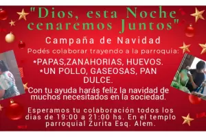 Nochebuena solidaria: piden ayuda para armar la cena de familias m�s necesitadas