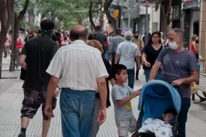 Compras de fin de ao: el centro capitalino colmado y con poco respeto por los protocolos