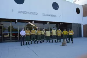 Brigadistas catamarqueos ya viajan a combatir los incendios en la Patagonia