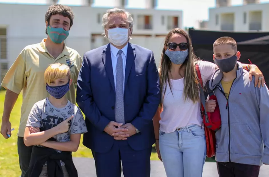 Alberto Fernndez encabezar la entrega de viviendas.