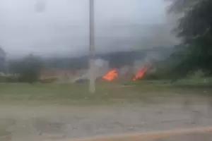 Preocupante: incendio en cercana de los generadores de zona norte